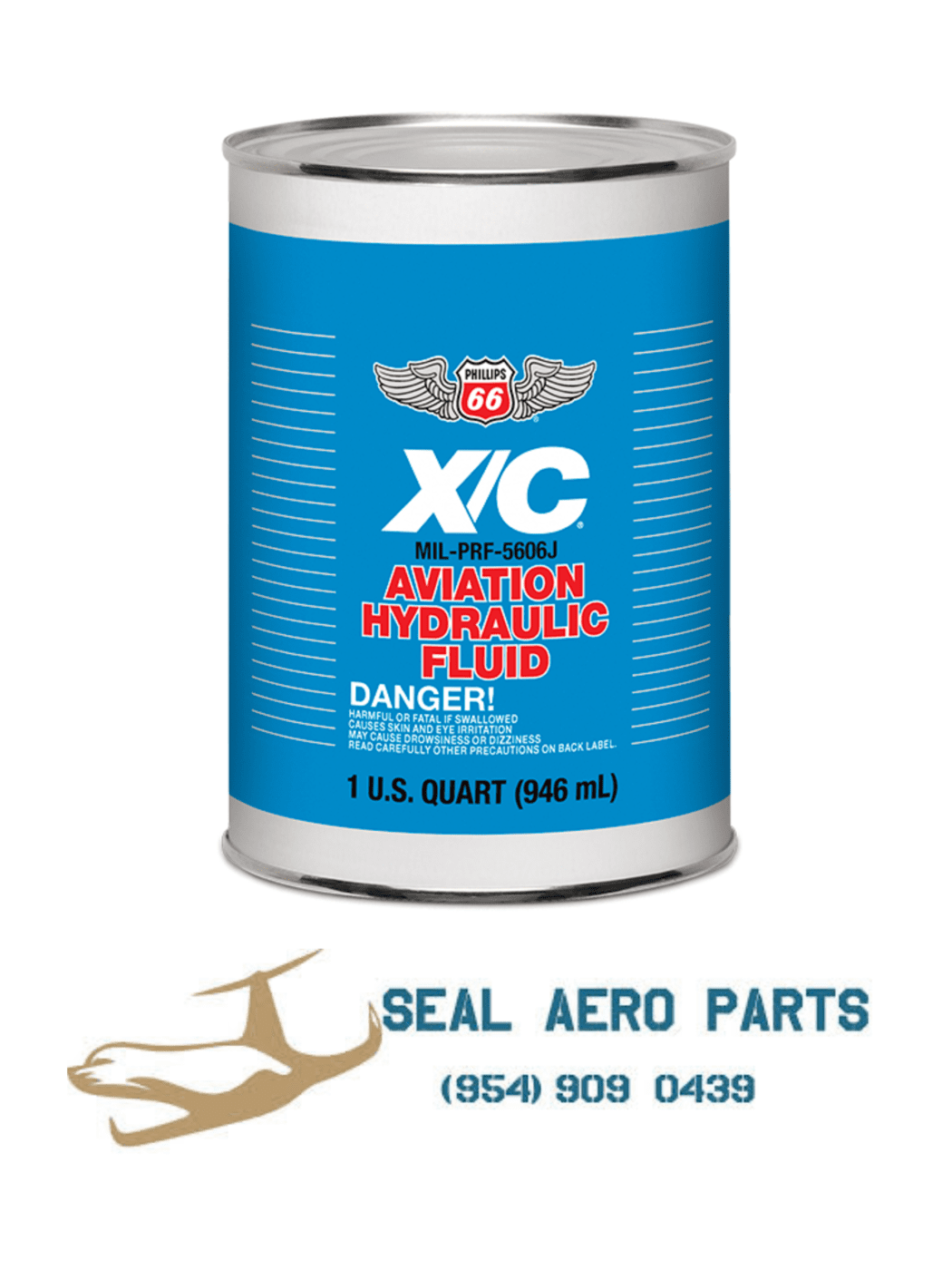 PHILLIPS 66 X/C 5606A Aviation Hydraulic Fluid (1 QUART)